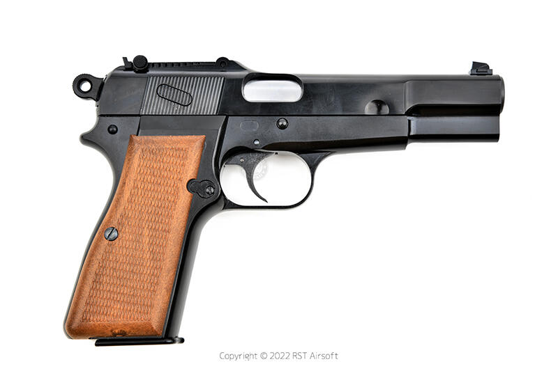 RST紅星- WE BROWNING HI-POWER 白朗寧 瓦斯手槍 槍托版 黑色 24WE-MK3-BUTT-BK