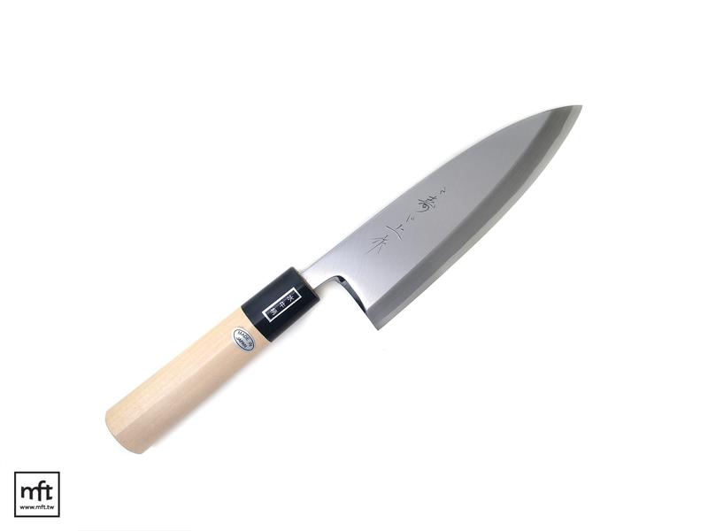 MFT 日本三寿ゞ刃物出刃庖丁魚刀W52/165mm/白紙鋼/水牛角朴木栗柄 