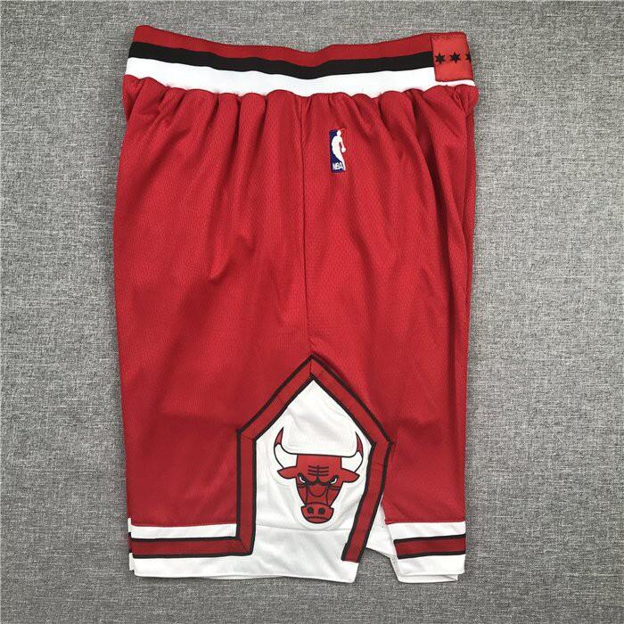 NBA球衣 球褲 運動背心 公牛新款紅色短褲