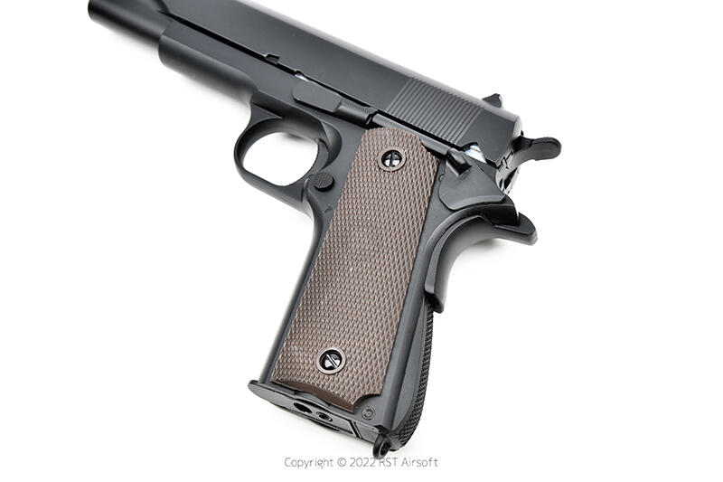 RST 紅星 - TLS 1911 金屬滑套 瓦斯手槍 附槍盒 GBB BB槍 黑色 ... 24TLS-723