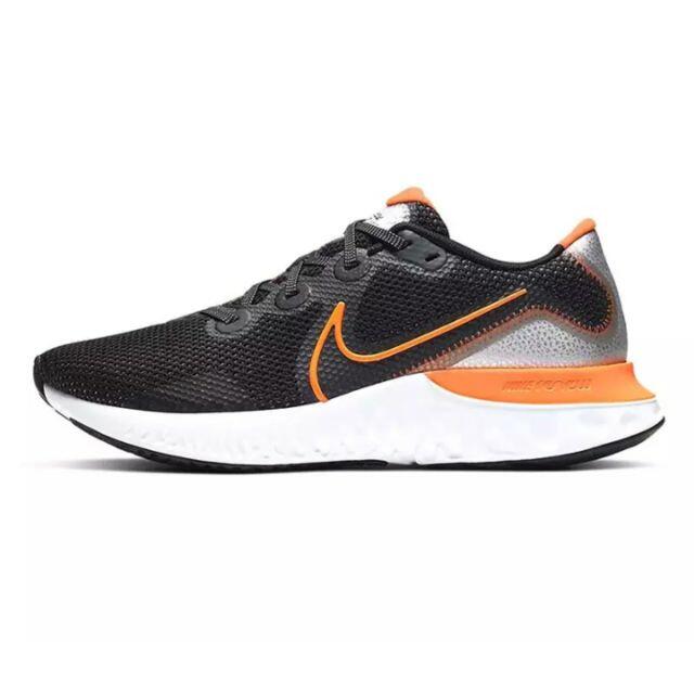 MEI LAN】Nike Renew Run (男) 輕量緩震慢跑鞋透氣止滑CK6357-001 黑橘色| 露天拍賣