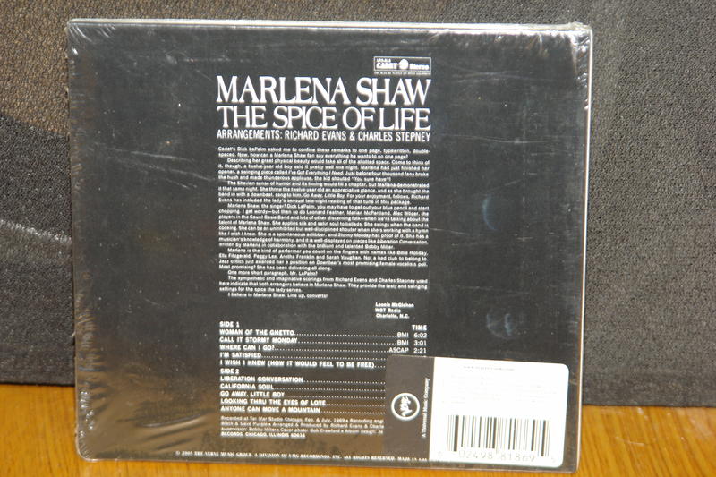 結合藍調、靈魂、搖擺演唱品味Marlena Shaw The spice of life 瑪莉娜