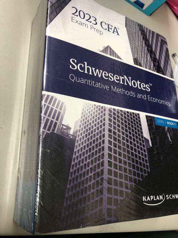 2023年CFA L1 或L2或L3 notes每一級級特價9975 陸續到貨現貨數量不多