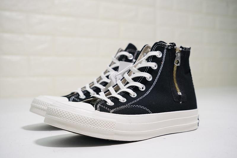 Nigo x Converse Addict Chuck Taylor All Star Zip-Hi 休閒情侶黑白