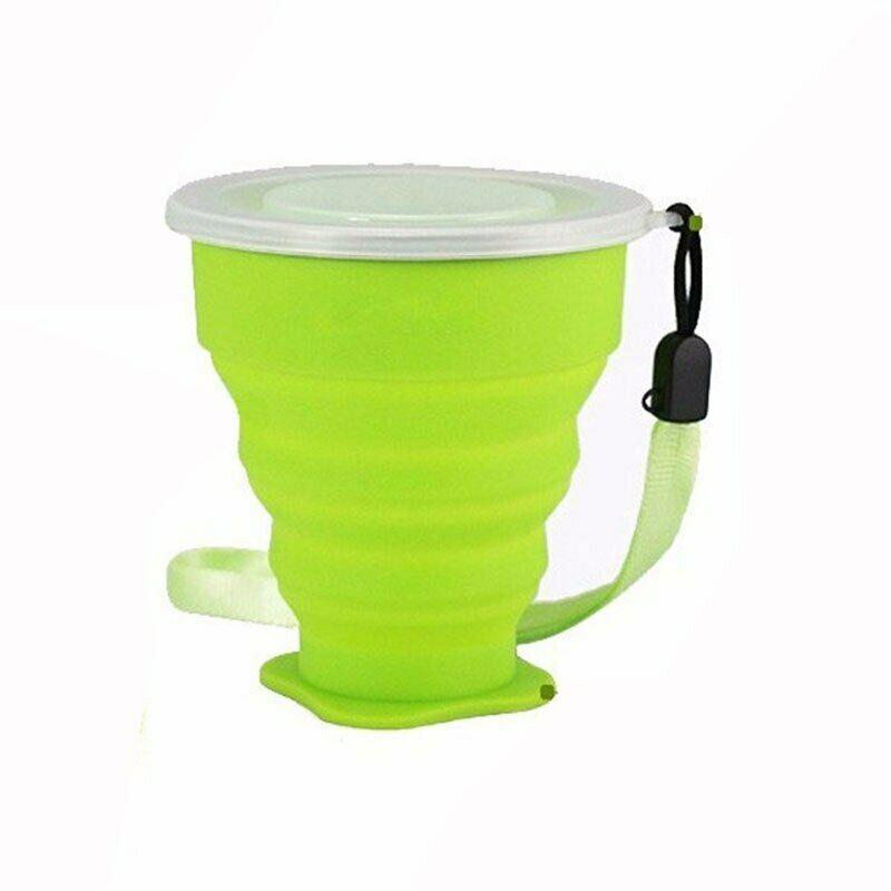 Silicone Retractable Folding Cup Outdoor Travel Collapsible WaterCup Retractable