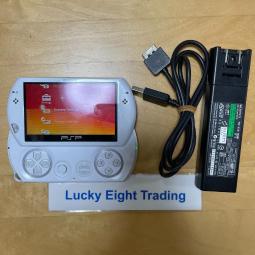 psp go pearl white psp n1000 pw box遊戲機充電器playstation 便攜式