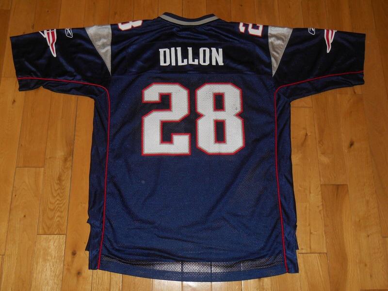 Reebok Corey Dillon #28 New England Patriots Football Jersey