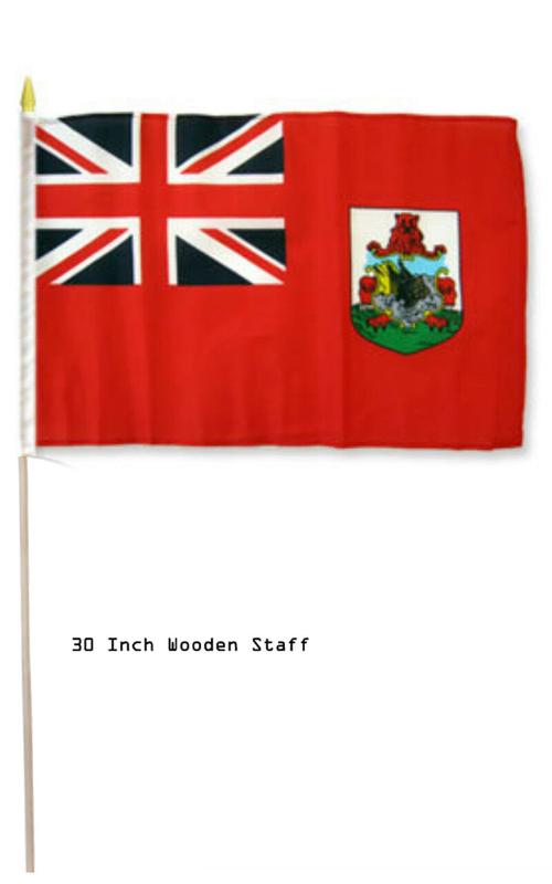 12x1812“ x18”百慕大國家棒旗30“木頭工作人員