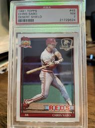 1989 Upper Deck Chris Sabo RC #663 NL ROTY Baseball Cincinnati Reds