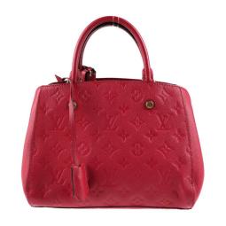 Auth Louis Vuitton Monogram Empreinte 2WAY Bag Montaigne MM M41048