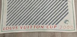 Louis Vuitton Beach Bath Towel Red Pink Drap De Bain Monogram M78643 Cotton