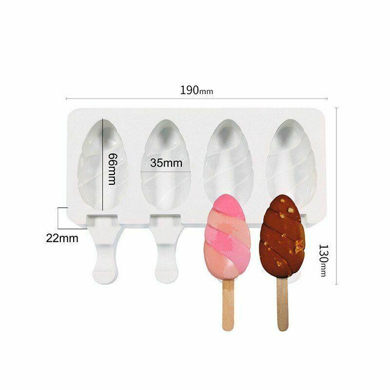 夏季矽膠冰棒模具冰淇淋托盤 用於diy自製甜品製造器工具