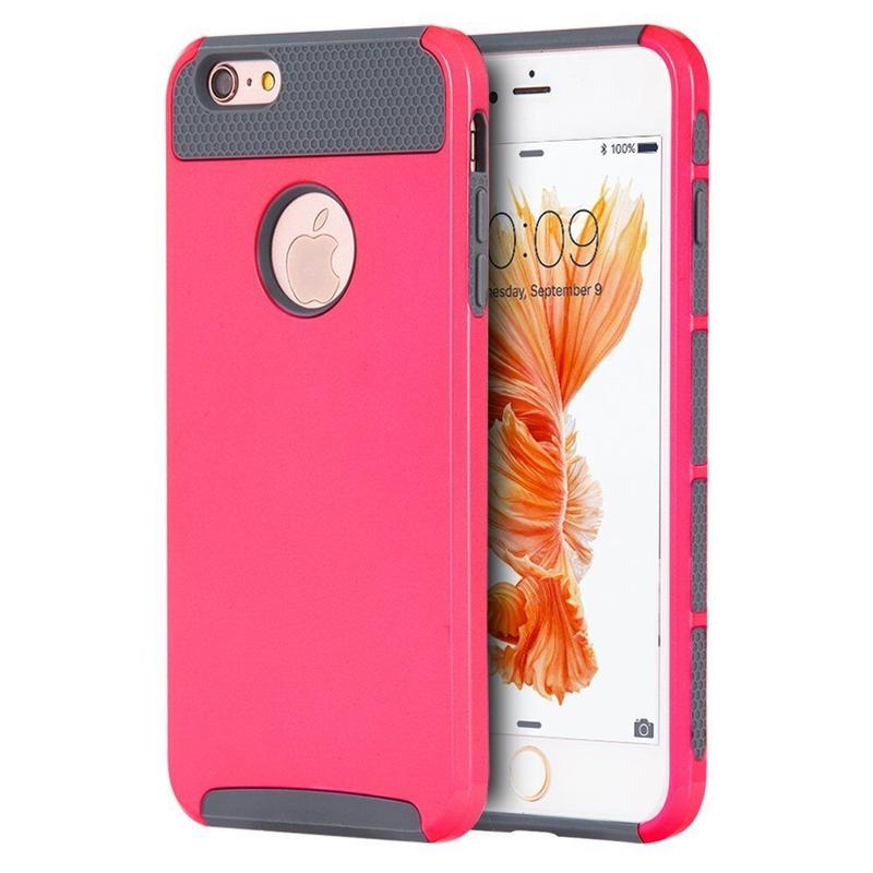 用於pink iphone 6s 手機殼 混合防震硬質 堅固耐用橡膠 iphone 6保護套
