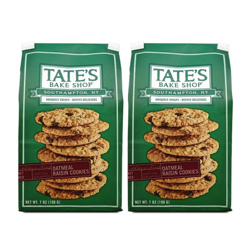 [Tates Bake Shop Cookies] 2 入-全天然燕麥葡萄乾餅乾 7 oz