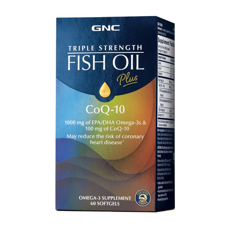 [GNC] 三效魚油 +輔酶 Q10 60 粒膠囊