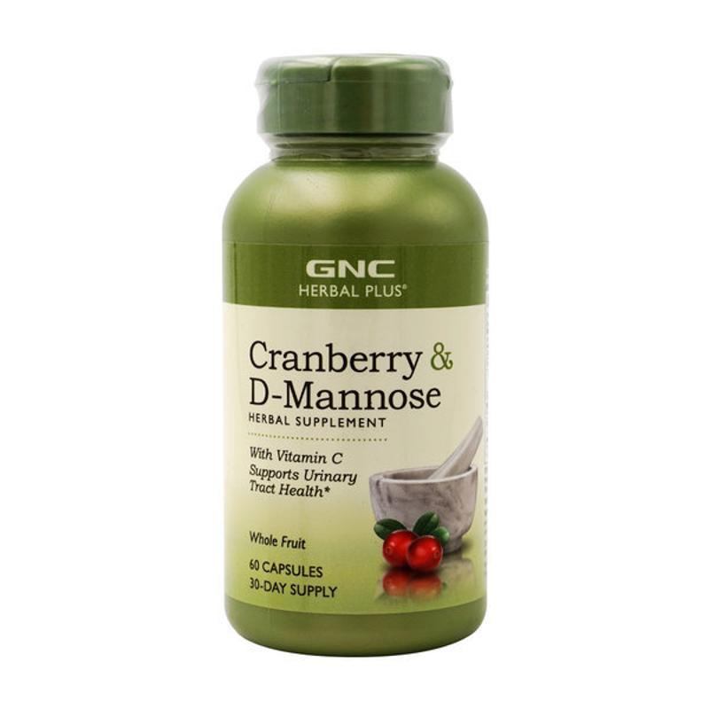 [GNC] Herbal Plus 蔓越莓 D-甘露糖+維他命C 60 粒膠囊