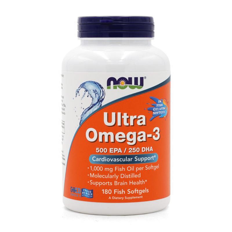 [Now Foods] Ultra Omega3 500 EPA 250 DHA 1000 mg 180粒魚油膠囊 PChomeUSA 海外代購