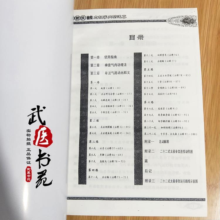 魏樹人楊式太極拳術老六路楊健侯秘傳太極拳內功述真1書3視頻 露天拍賣