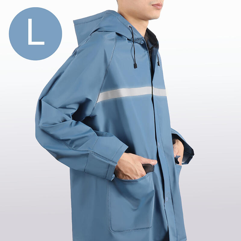 【PChome 24h購物】【SHANG SHUO】兩件式PVC防護雨衣（蔚藍）