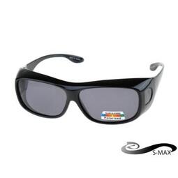 【PChome 24h購物】可包覆近視眼鏡於內 【S-MAX代理品牌】 UV400包覆式偏光太陽眼鏡 採用頂級PC級Polarized鏡片