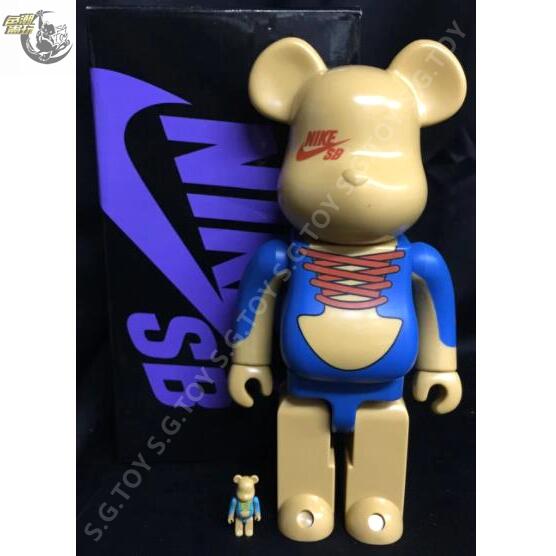 秀秀】BEARBRICK 2006 NIKE SB THREE BE@RBRICK 50% 400% SET | 露天市