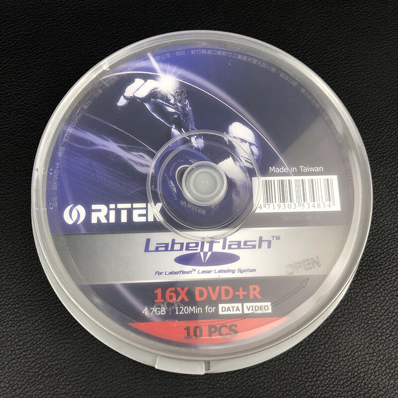 Labelflash Disc 【嚴選特賣】錸德Labelflash閃雕光盤 16速 DVD+R刻錄盤 10片裝 4.7g空白光碟 | 露天市集 | 全台最大的網路購物市集