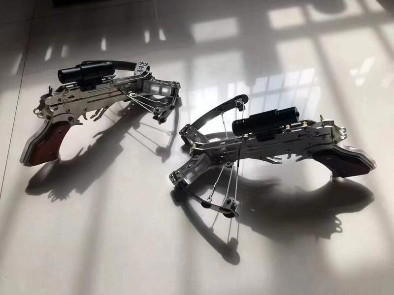 免運正品獵魔二十連發帶彈倉箭珠兩用十字弓十字弩小型弓弓箭金屬弓可超