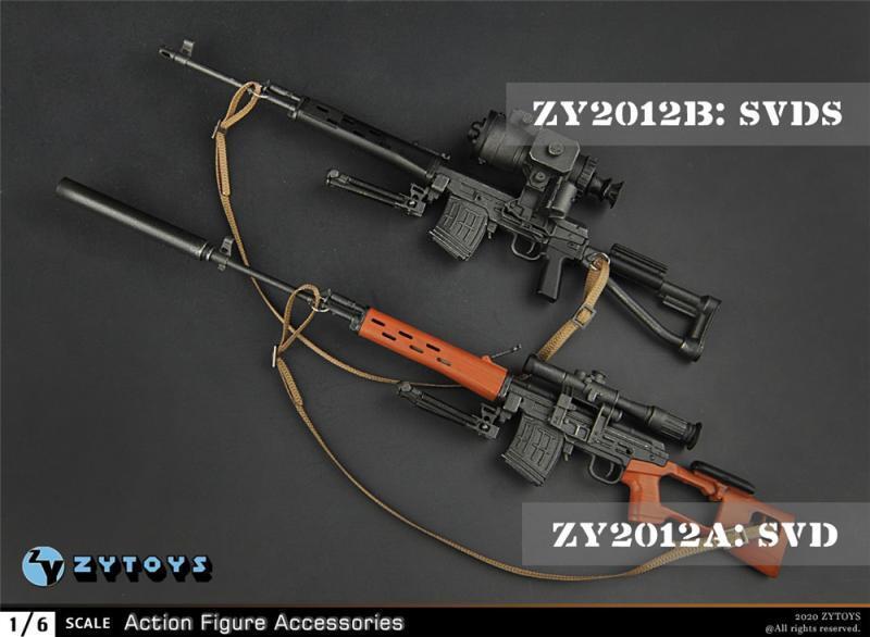 熱銷主推ZYTOYS16ZY2012AB SVD SVDS狙擊槍俄羅斯車臣毛子男女兵人模型  露天拍賣