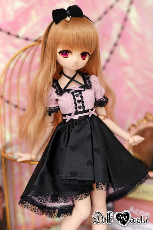 BJD MDD MSD ドレス 衣装 40cm ピンク - 着せ替え服・アウトフィット