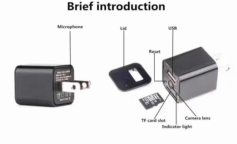 1080P USB充電頭針孔 Wifi手機遠端 隱藏式攝影機 影音同步 循環錄影 永不間斷 秘錄器 密錄器 針孔攝像機