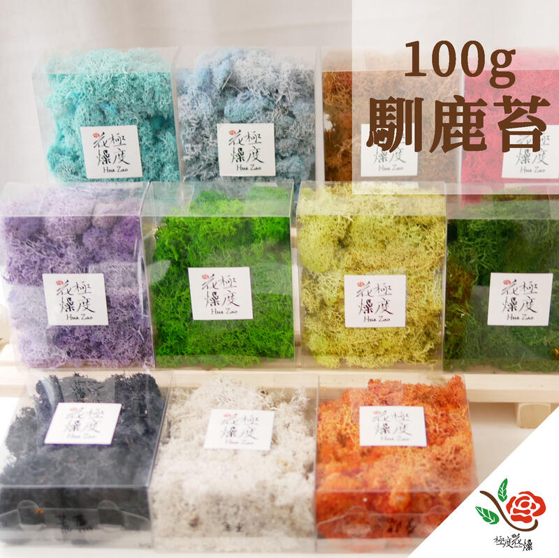 大份量馴鹿苔moss 苔蘚100g 極度花燥 永生花不凋花乾燥花花材手作桌花小桌花母親節聖誕節 露天拍賣