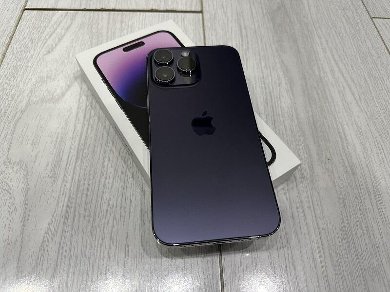 6.7吋Apple iPhone 14 Pro Max 紫128G 買來約3個月完整盒裝《二手超美