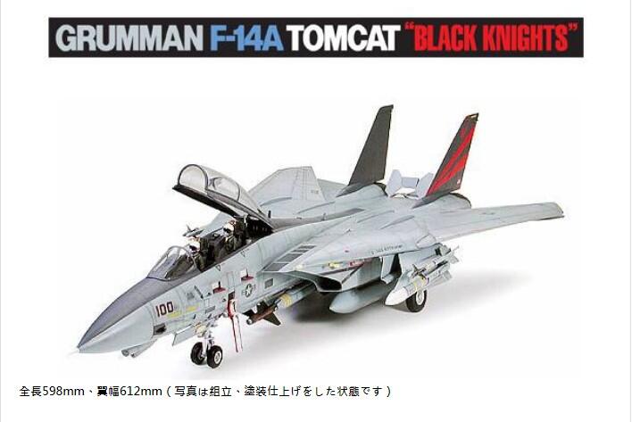大比例收藏級特價中TAMIYA 1/32 F-14A Tomcat Black Knights #60313 | 露天拍賣