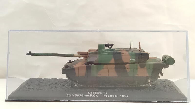 [中古良品] DeAGOSTIN 1/72 COMBAT TANKS_法國 Leclerc T5 主戰坦克 1997