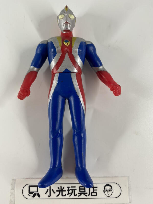 小光玩具 萬代2002出品 超人力霸王 高斯 日全蝕模式 11公分軟膠 奧特曼 鹹蛋超人