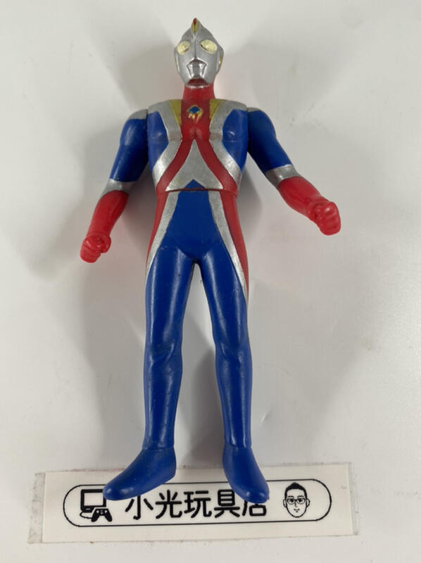 小光玩具 萬代2002出品 超人力霸王 高斯 日全蝕模式 11公分軟膠 奧特曼 鹹蛋超人