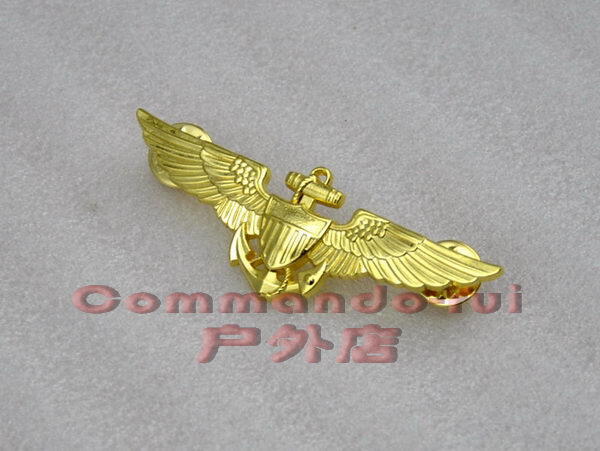 レア】純銀 予科練 バッジ ピンバッジ 胸章 甲飛14 第一岡崎海軍航空隊