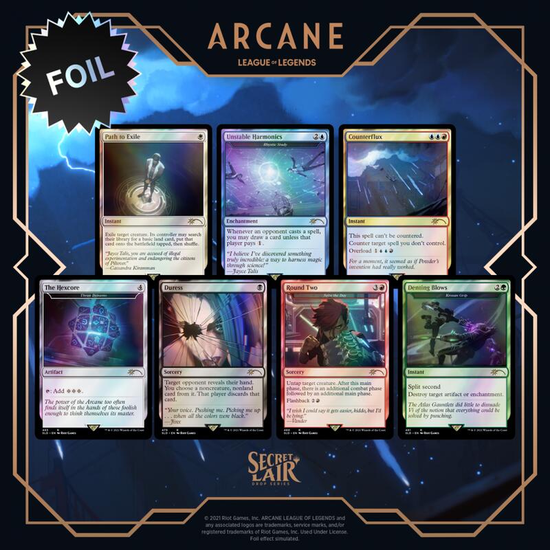 CS2021】 Secret Lair x Arcane Foil Edition SLD x 奧術英閃魔法風雲