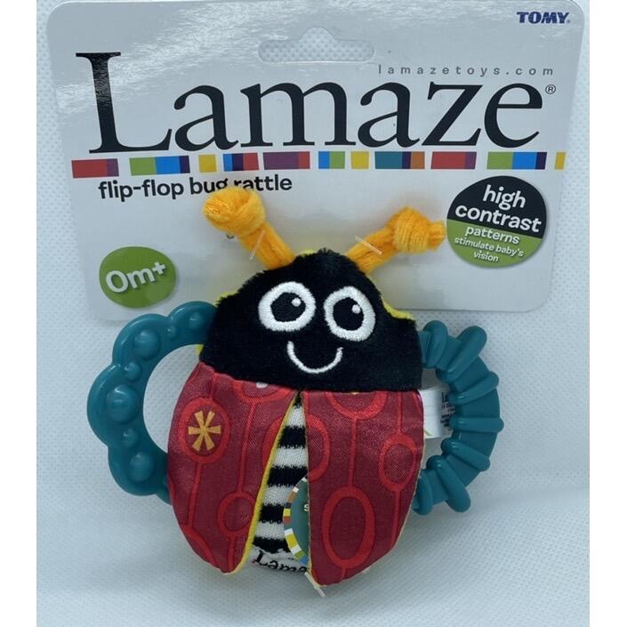 Lamaze(拉梅茲)＊小瓢蟲固齒器手搖鈴