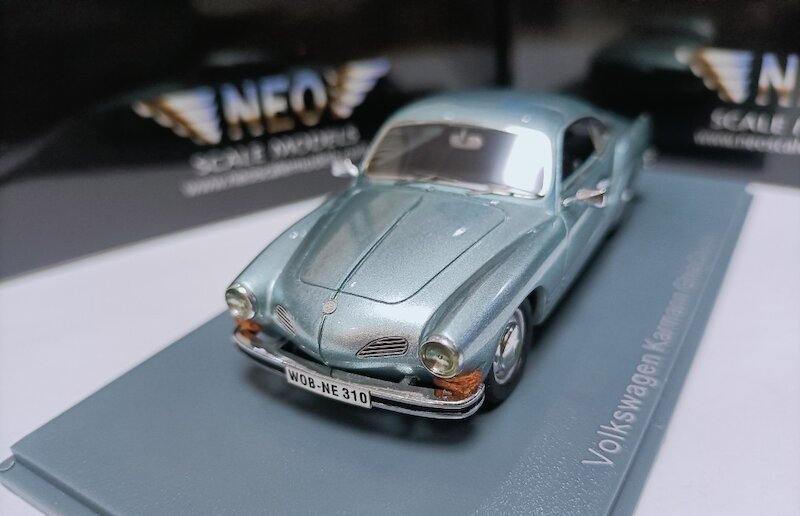 【千代】Neo 1 43 大眾雙門跑車模型 VW Karmann Ghia Coupe Type 14 灰藍 | 露天市集 | 全台最大的網路購物市集