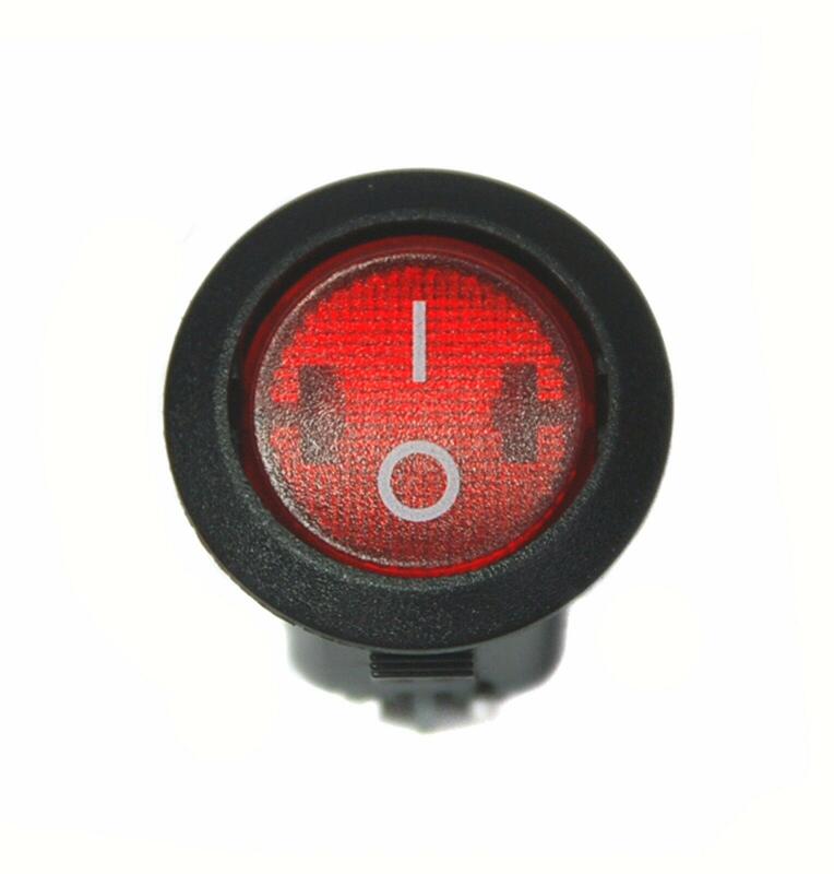 RLEIL φ23mm 洛克開關 開關 翹板開關 RL3-4(R) Rocker Switch 2P 6A 250V 紅 | 露天市集 | 全 ...
