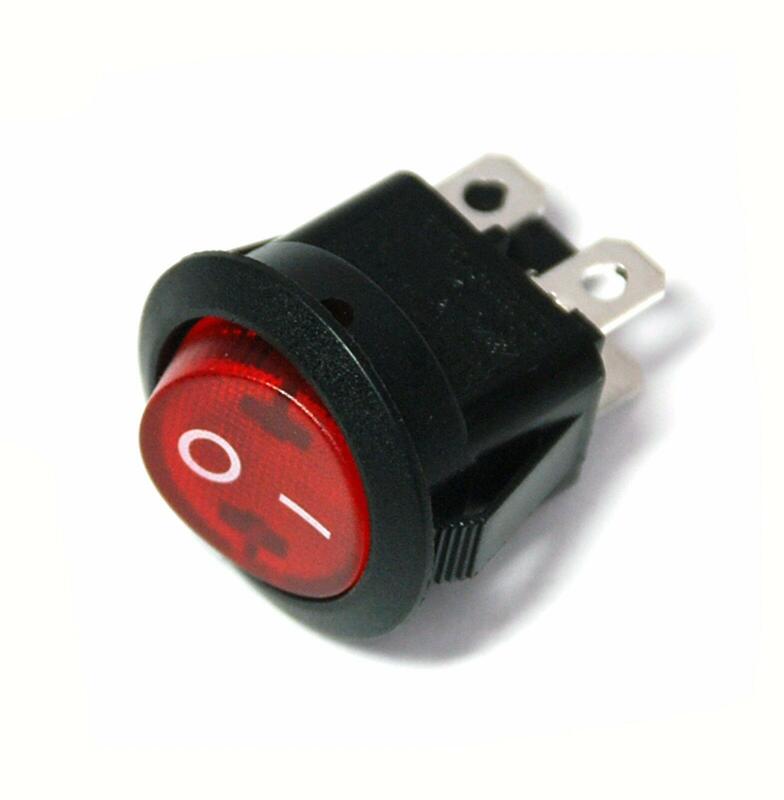RLEIL φ23mm 洛克開關 開關 翹板開關 RL3-4(R) Rocker Switch 2P 6A 250V 紅 | 露天市集 | 全 ...