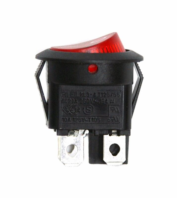 RLEIL φ23mm 洛克開關 開關 翹板開關 RL3-4(R) Rocker Switch 2P 6A 250V 紅 | 露天市集 | 全 ...