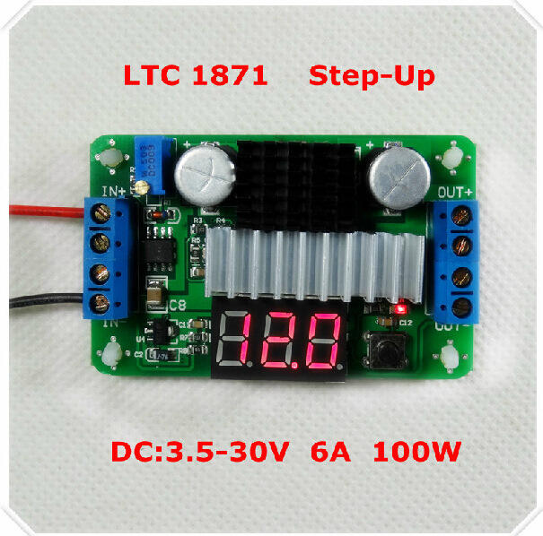 【緣來】DC-DC LTC1871 High Power Boost supply Power Mode voltme
