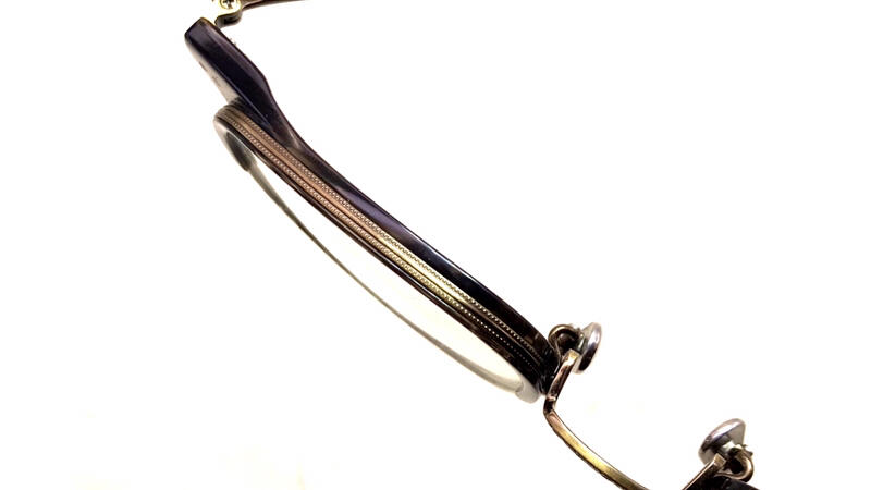 本閣】EYEVAN7285 534 日本手工眼鏡光學方框金屬雕刻細腳超輕雙色漸層