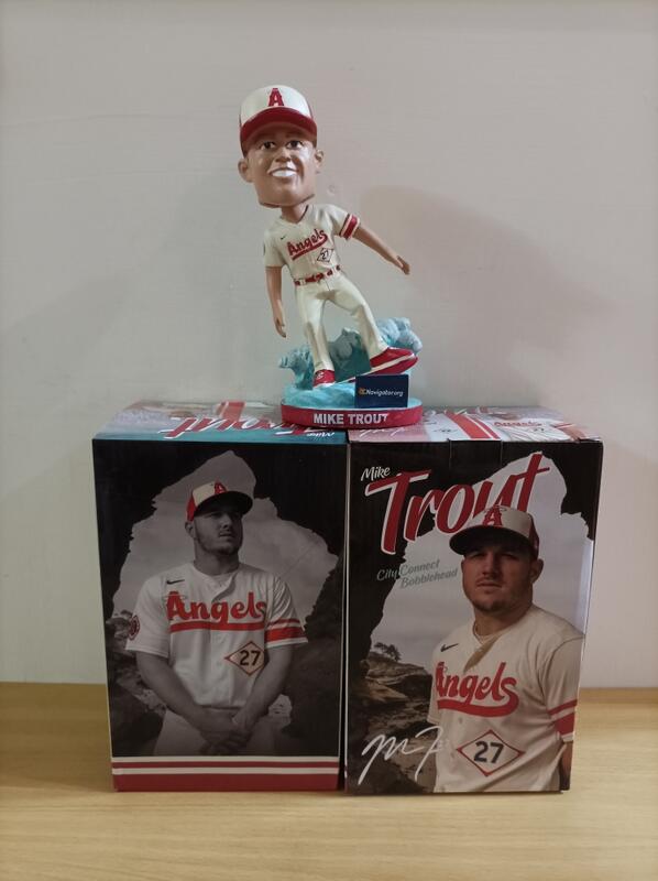 Los Angeles Angels Mike Trout City Connect 2022 Bobblehead SGA