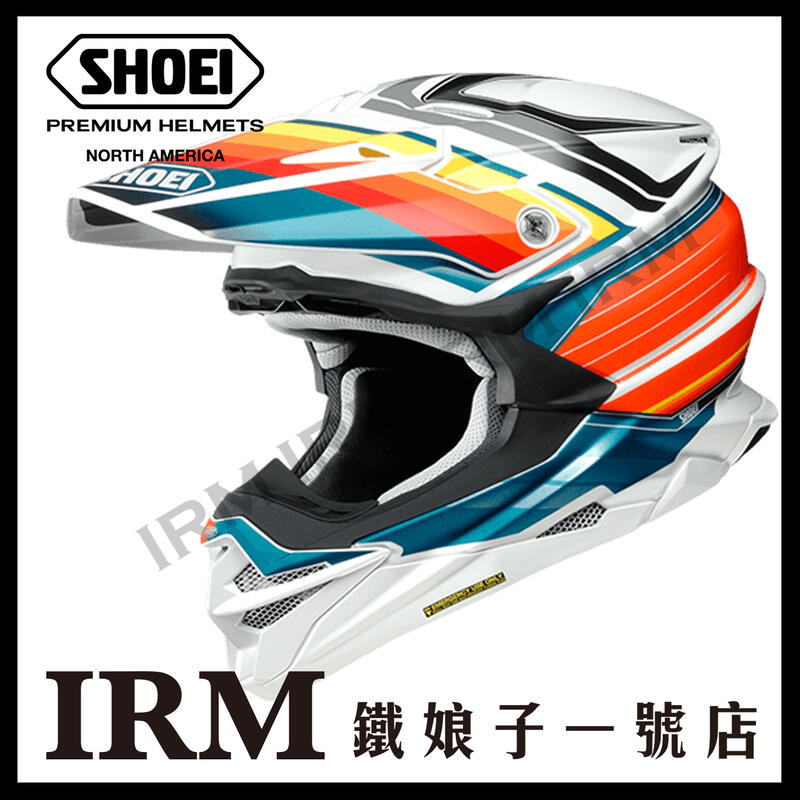 鐵娘子一號店】日本SHOEI VFX-WR PINNACLE 越野安全帽山車帽輕量化TC-8