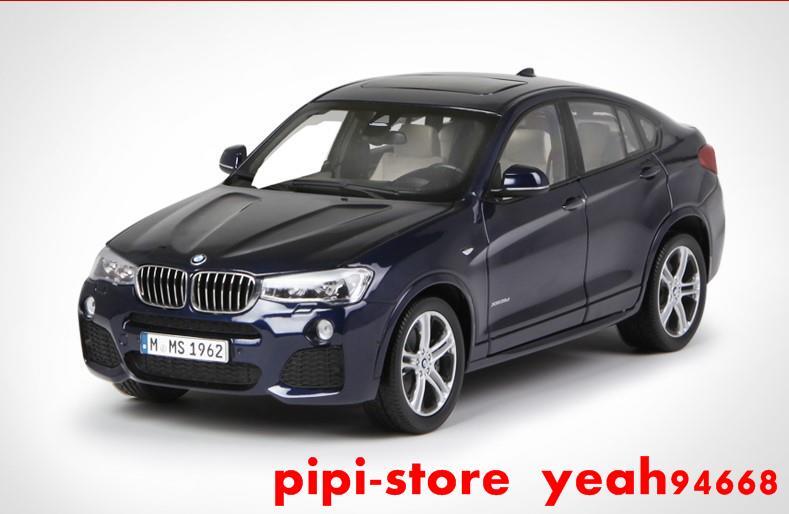 墻裂推薦!Paragon原廠1:18 BMW X4 寶馬X4越野車黑色深藍色合金仿真車模