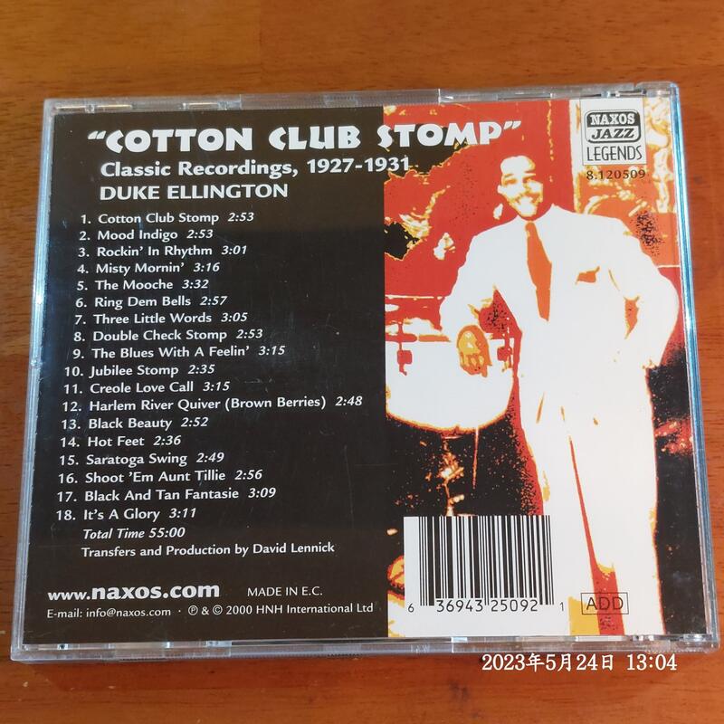 (協奏曲) DUKE ELLINGTON 艾靈頓公爵 - COTTON CLUB STOMP 1927-1931 | 露天市集 | 全台最大的