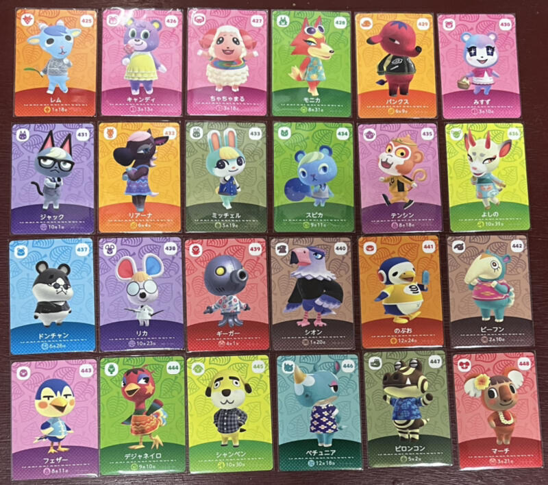 動物森友會 第五彈Amiibo 居民卡一套24張 正版 現貨 日文版